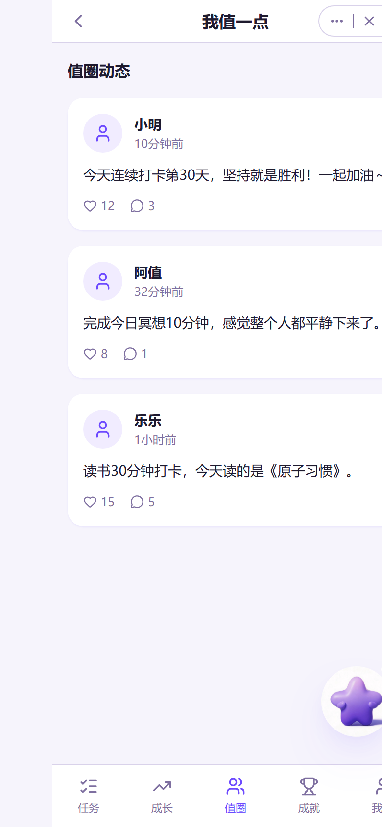 值圈页